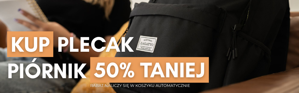 Kup Plecak - odbierz piórnik 50% taniej w Zagatto