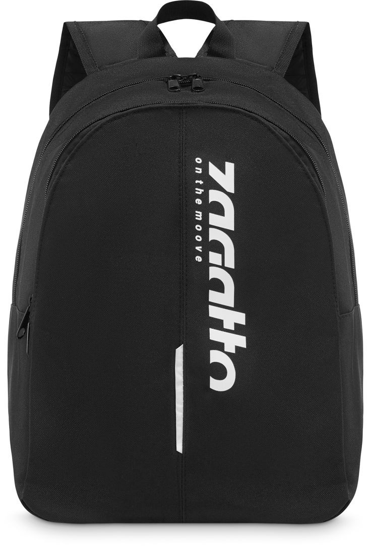 Czarny plecak sportowy z odblaskowym paskiem 