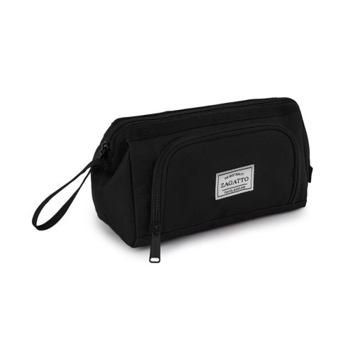 Piórnik trzykomorowy czarny ZG1058