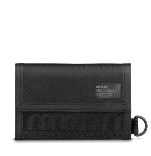 czarny portfel z logo, uchwytem na łańcuch i otwieraczem Zagatto ZG755, miniatura