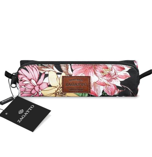 Piórnik w różowe kwiaty Zagatto ZG78 - miniatura