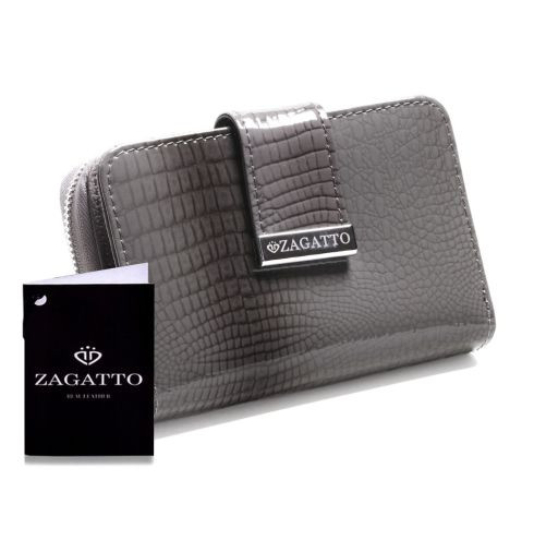 Mały portfel damski Zagatto ZG-5198-SC GRAY