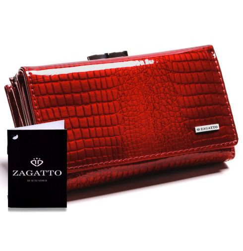 Mały portfel damski Zagatto ZG-55024-SC RED