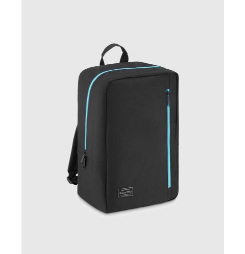 Czarny plecak podróżny, do samolotu, 40x20x25, ZG832