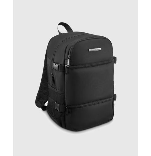 Czarny plecak podróżny do samolotu 40x20x25 ZG847 - miniatura