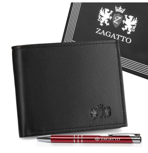 Portfel męski skórzany slim N054-W RFID Secure - miniatura