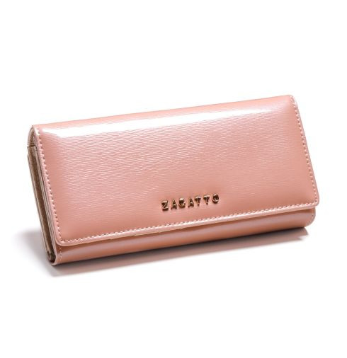 Pojemny portfel damski na karty Zagatto ZG-46-SH PINK - bez pudełka