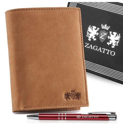 Portfel męski pionowy ZG-N4-F10 RFID Secure - miniatura