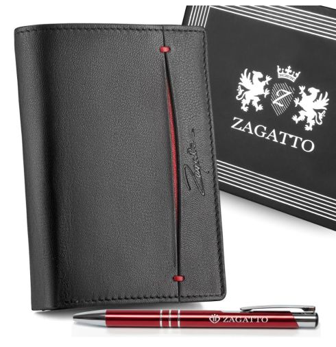 Portfel męski ZG-N4-F4 BLACK-RED - miniatura