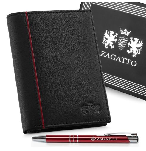 Portfel męski skórzany pionowy Zagatto ZG-N4-F16 - miniatura