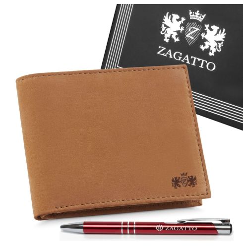 Portfel męski skórzany poziomy Zagatto ZG-N992-F10 - miniatura