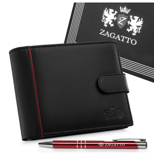 Portfel męski skórzany poziomy Zagatto ZG-N992L-F16 - miniatura