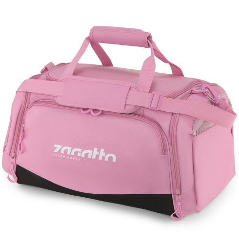 Różowa torba sportowa na siłownię damska z kieszenią na buty Hawk