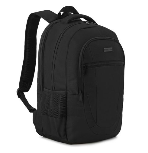 Plecak z miejscem na laptopa trzykomorowy czarny