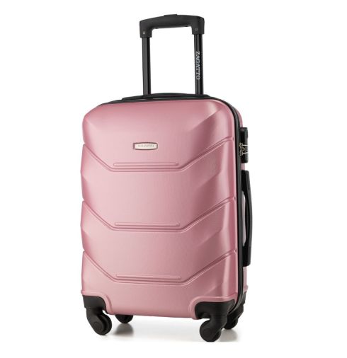 Walizka kabinowa na kółkach 55x40x20, jasnoróżowa, ZG504 C Ball Pink