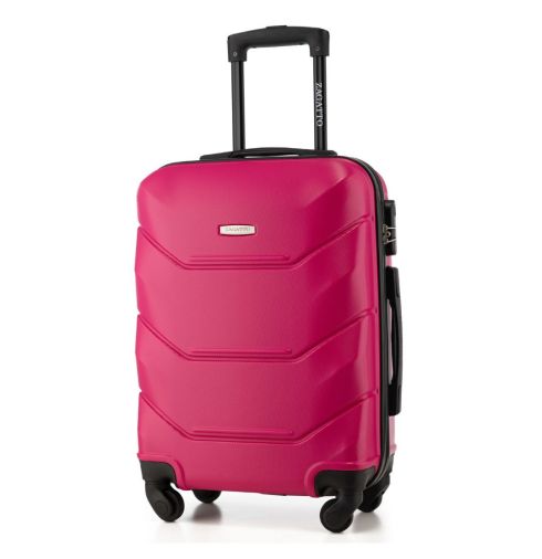 Walizka kabinowa na kółkach 55x40x20, fuksjowa, ZG504 C Fuchsia