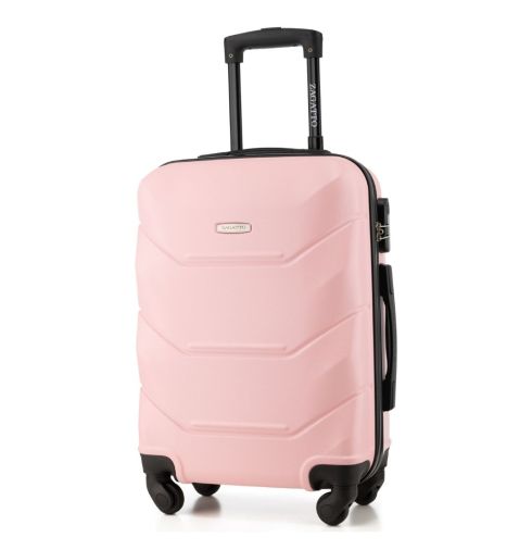 Walizka kabinowa na kółkach 55x40x20, jasnoróżowa, ZG504 C L.Pink
