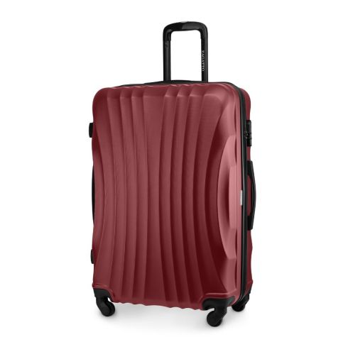 Duża walizka na kółkach, 75x48x29, czerwona, ZG505 ABS A Red