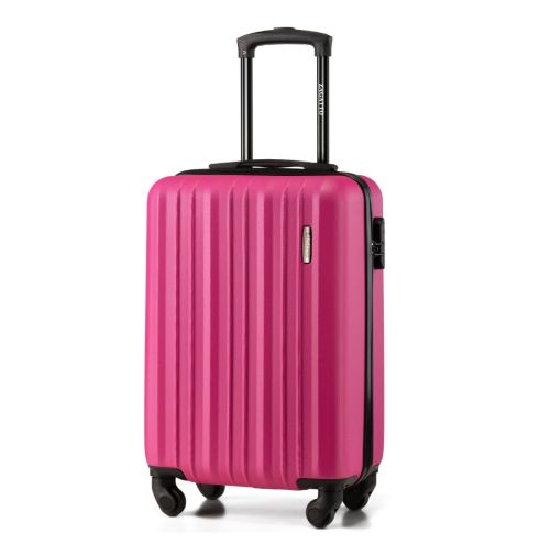 Kabinowa walizka na kółkach 56x36x20 różowa Santa Cruz