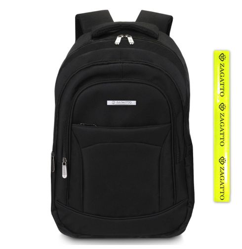 Czarny plecak z oddychającymi plecami i szelkami ZG700