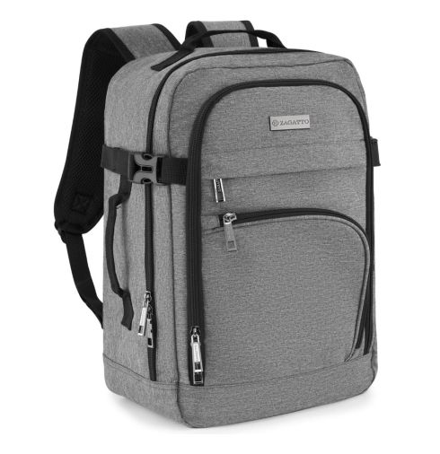 Plecak podróżny 40x25x20 do samolotu szary Praga