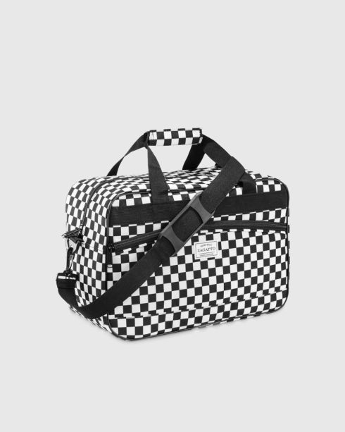 Torba podróżna we wzór szachownicy 40x20x25, ZG828