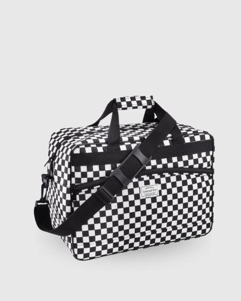 Wielokolorowa torba podróżna 40x30x20 bagaż podręczny, poliester i nylon, Zagatto