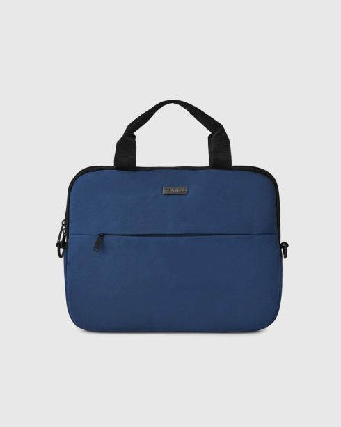 Granatowa torba na laptopa 15,6 cala, poliester, Zagatto