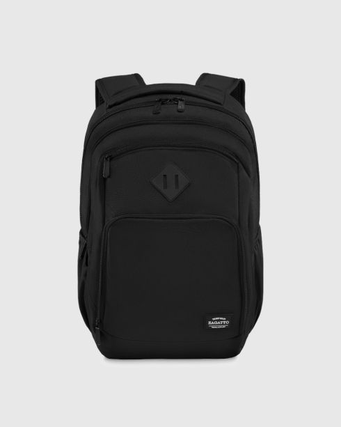 Czarny plecak męski z miejscem na laptopa 30L, poliester i nylon, Zagatto – zdjęcie 2