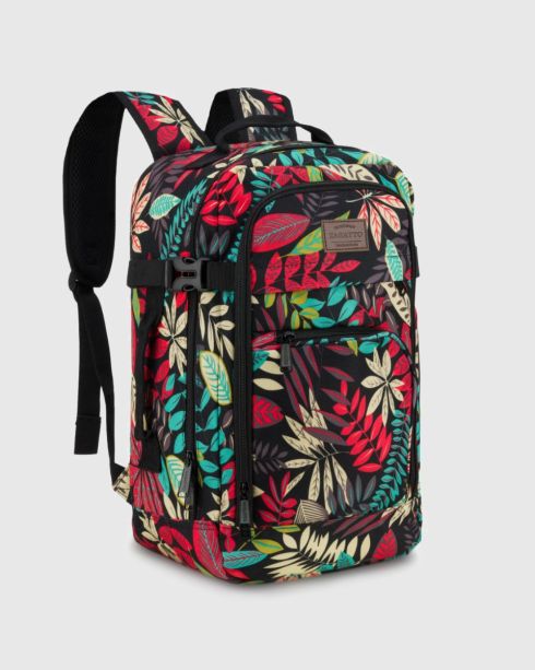 Wielokolorowy plecak podróżny 40x20x25, poliester, nylon, Zagatto
