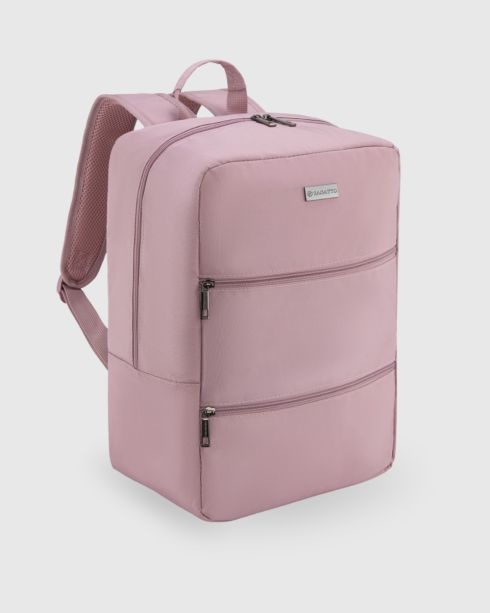 Czarny plecak podróżny 40x30x20 do samolotu, poliester i nylon, Zagatto
