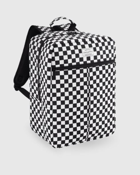 Wielokolorowy plecak podróżny do samolotu 40x30x20, poliester i nylon, Zagatto