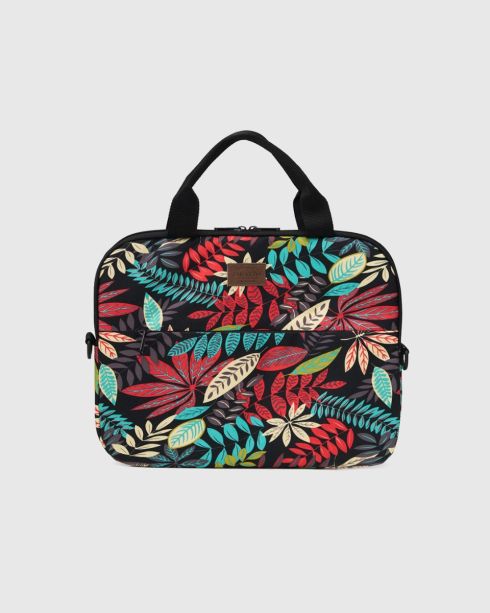 Damska torba na laptopa 15,6 cala w kolorowe kwiaty, poliester, nylon, Zagatto