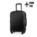 Walizka kabinowa na kółkach 55x40x20, czarna, ZG505 ABS C Black