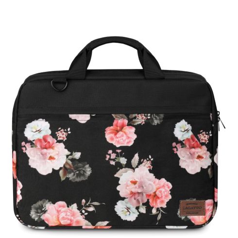 Torba na laptopa w kwiaty 15,6" cali Zagatto ZG674 - zdjęcie