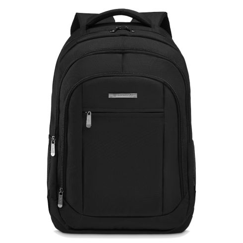 Czarny plecak z miejscem na laptopa 33L, poliester i nylon, Zagatto