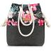 Torebka w kwiaty damska regulowane rączki Barbara