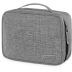 Szary organizer na kable i akcesoria elektroniczne ZG733