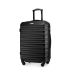 Średnia walizka na kółkach, 65x42x26, czarna, ZG501 ABS B Black