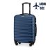 Walizka kabinowa na kółkach 55x40x20, granatowa, ZG501 ABS C D.blue