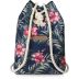 Plecak-worek damski kwiatowo-granatowy "Nairobi" ZG670