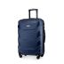Średnia walizka na kółkach, 65x42x26, granatowa, ZG504 ABS B D.Blue