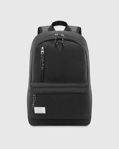Czarny plecak miejski z kolekcji Orlando 18L, poliester i nylon, Zagatto