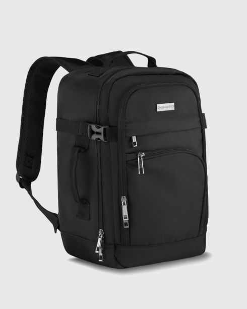 Czarny plecak podróżny 40x20x25, Zagatto – zdjęcie 2
