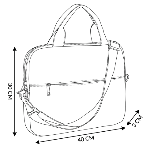 Torba na laptopa męska 15,6" granatowa
