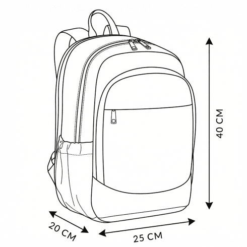 Plecak do samolotu 40x20x25 podróżny