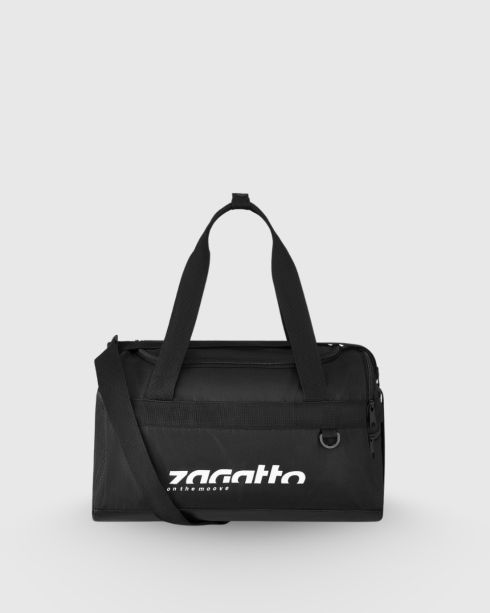Czarna torba na siłownię na ramię "On the Move", poliester, Zagatto