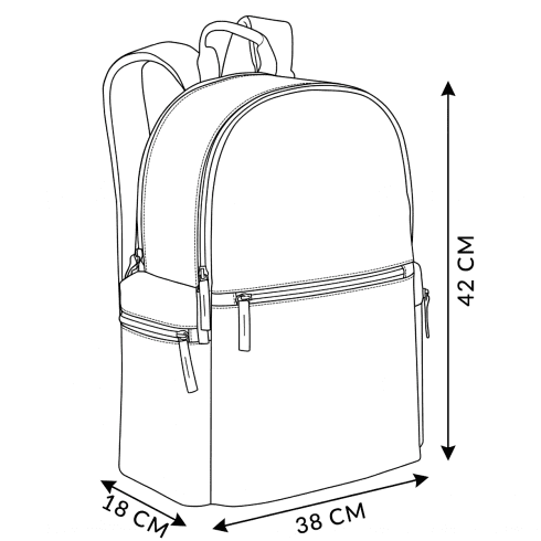 Plecak z dedykowaną komorą na laptopa ZG763 - 27L