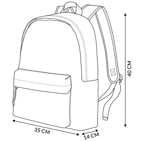 Plecak miejski z kolekcji Orlando, szary, 20L, ZG775