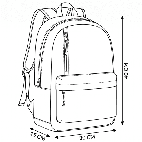 Plecak miejski z kolekcji Orlando, 18L, ZG788